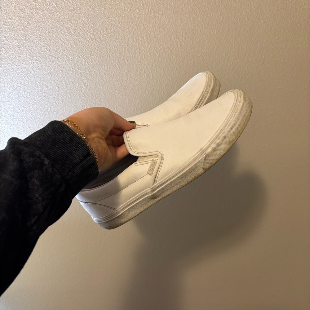 VANS leather low top shoes